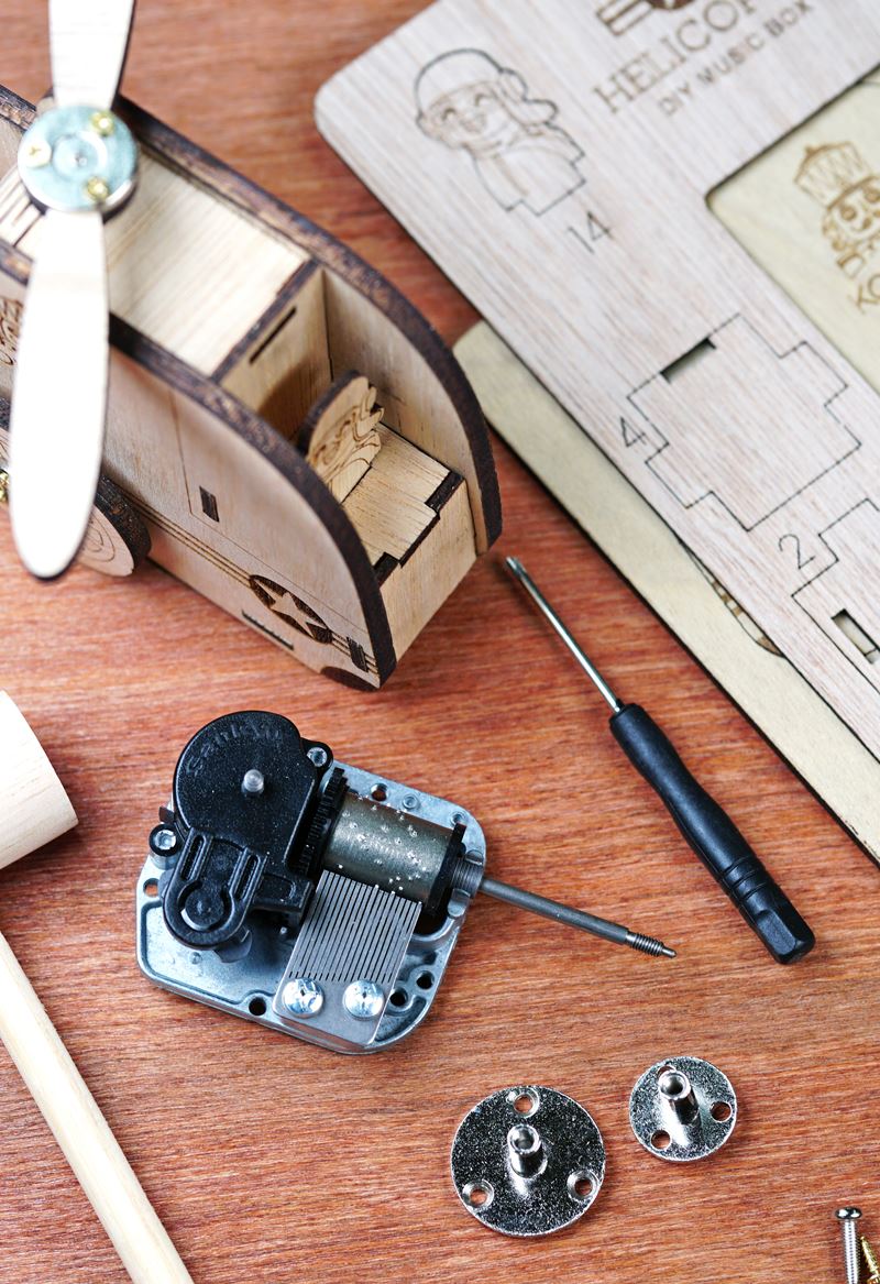Helicopter diy music box